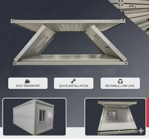 On-site construction of foldable container houses overseas