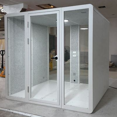 Large Indoor Office Pod Fully Enclosed Meeting Room Booths Extendable For 6 - 8 Person