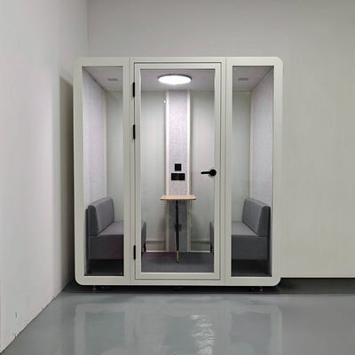 Ventilation and Air Vent White or Black Soundproof Meeting Booth for Office Spaces 100 Per Month