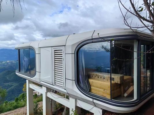 Steel Structure Outdoor Space Capsule Prefabricated Space Capsule House Customized