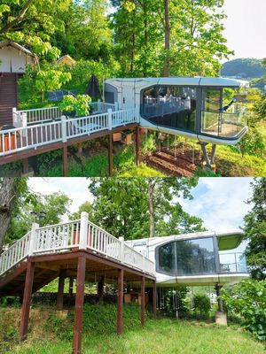 Versatile Modular Capsule House Steel Structure Prefab Capsule House Durable