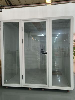 Steel Structure Soundproof Portable Booth Customized Modern Office Pods