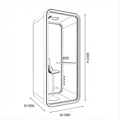 High Efficiency Modular Office Pods Customized Soundproof Office Pods