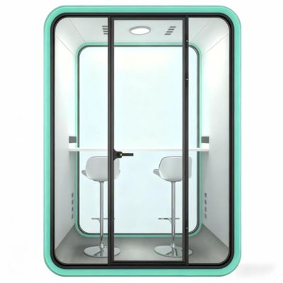 Adjustable Acoustic Office Booth High Efficiency 2 Person Booth With Dual Seating