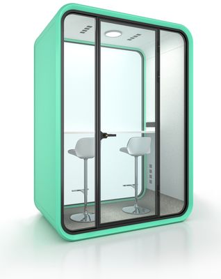 Adjustable Acoustic Office Booth High Efficiency 2 Person Booth With Dual Seating