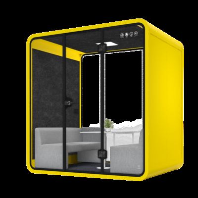 100V - 240V Acoustic Meeting Pod Customized 4 Person Phone Booth