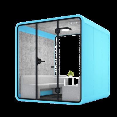 Modern Acoustic Work Pods Yellow / Orange / Green / Blue Confidential Office Pods