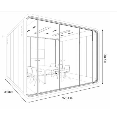 XXL+ Size Multiple People Acoustics Soundproof Meeting Pods