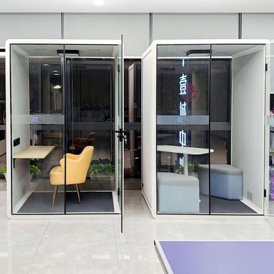 Modular Indoor Office Pod Extendable Portable Work Booth White