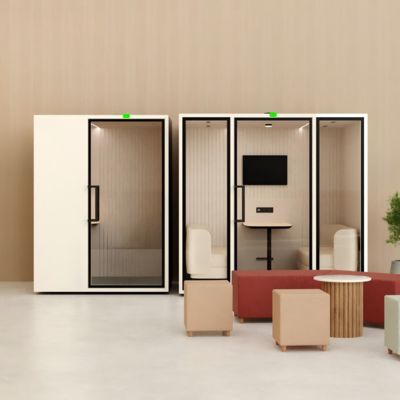 Customized Office Telephone Booths Big Meeting Phone Booth For Voice Recording