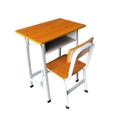 Iron Plywood Classroom Table And Chair Durable Student Chair And Desk