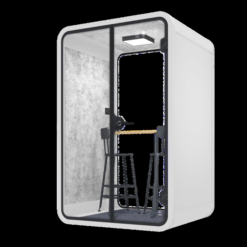 Acoustic Interview Pods White 2 Person Pods With A Stable Anti Slip Base