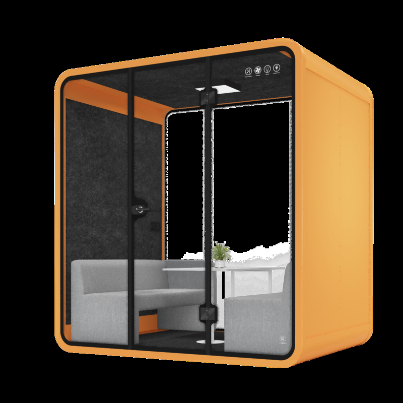 100V - 240V Acoustic Meeting Pod Customized 4 Person Phone Booth