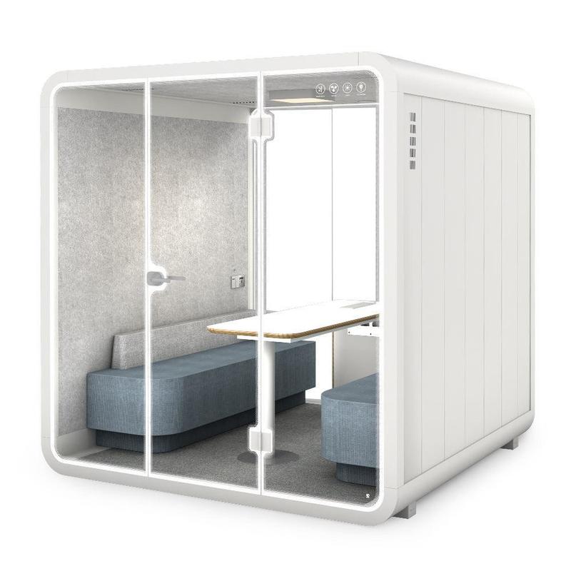 Removable Office Acoustic Booth 220V Silent Work Pods Extendable With Furniture