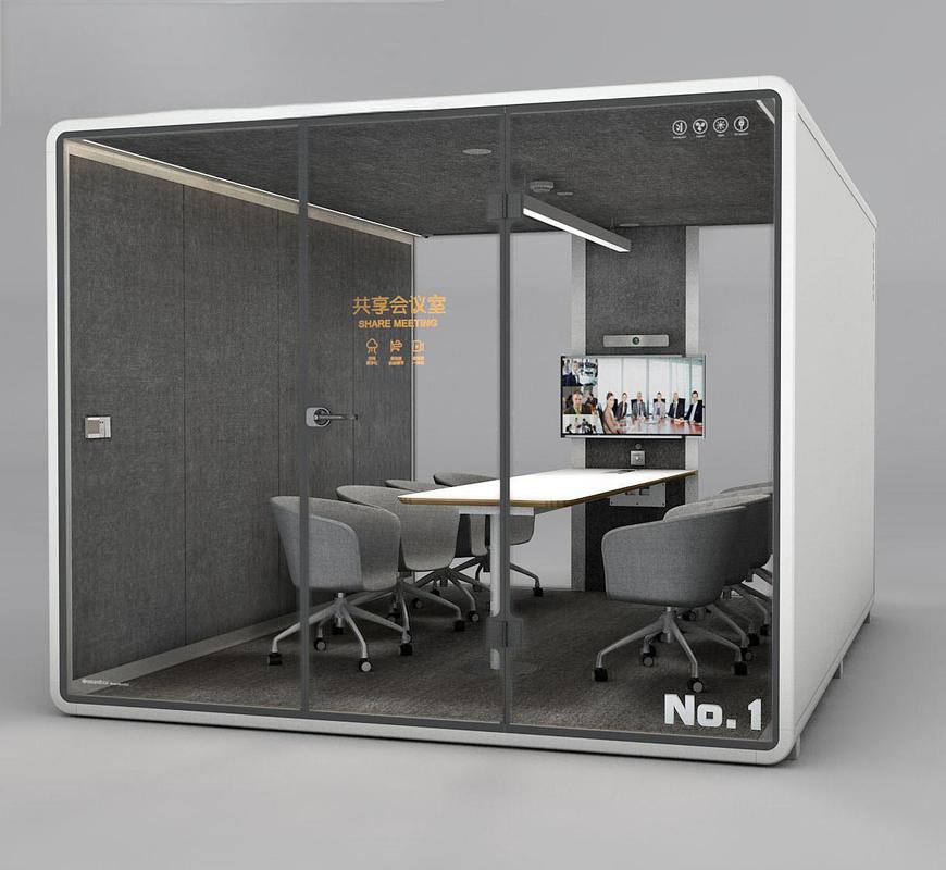 Acoustic Large Office Pods Multi Person Meeting Booths For Offices