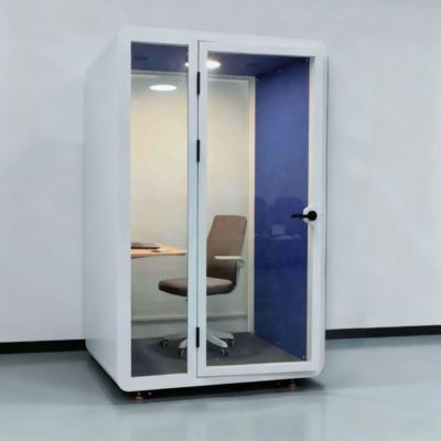 Good price Modern Single Person Pod White Soundproof Work Booth Extendable For Exam Prep And Creative Work online