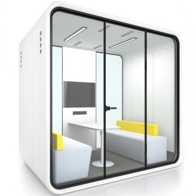 Bom preço Pods de reunião flexíveis com estrutura de aço para escritório móvel para qualquer layout de escritório on-line
