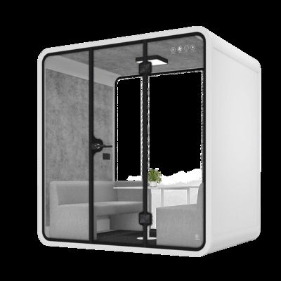 Good price High Sealing Acoustic Phone Booth Modern 4 Person Booth White online