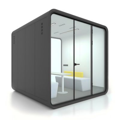 Good price Customized Acoustic Office Pod Steel Structure Mobile Meeting Pods Black online