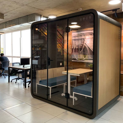 Buen precio Cabina de teléfono de oficina moderna de aluminio para sala de oficina insonorizada profesional para uso en hoteles y hospitales en línea