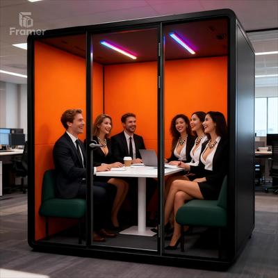 Prezzo buono Cabina ufficio mobile insonorizzata per spazio di lavoro interno, pod per riunioni, pod per lavoro, cabine telefoniche silenziose, studio, cabina in vendita in linea