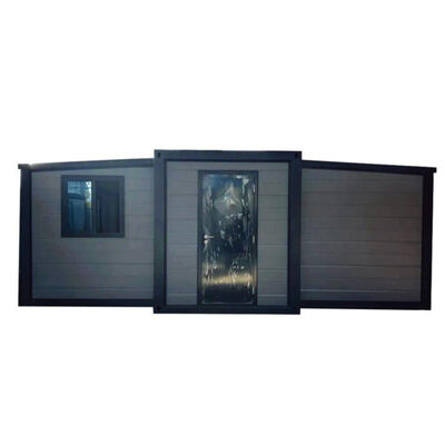 Buen precio Casa expandible plegable de 30 pies con techo inclinado y área de construcción de 56 m², estructura de acero totalmente galvanizado y diseño personalizable de 3 dormitorios en línea